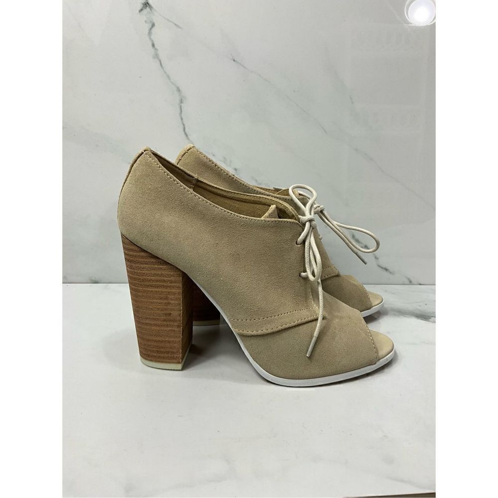ALDO Suede Leather Open Toe Heels